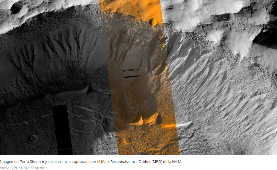 Los investigadores creen que, en el futuro, los barrancos de Marte volverán a tener agua líquida.