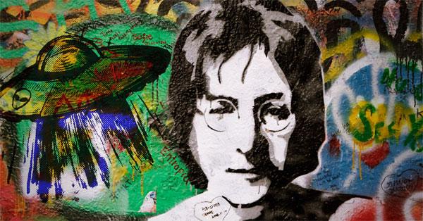 El dia que John Lennon vio un OVNI y lo dibujó-0